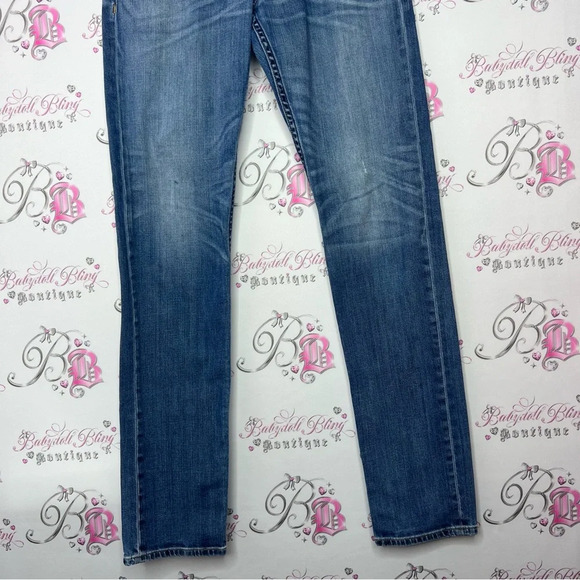 Rag & bone  jeans denim blue distressed with holes luxury soft comfy pants - Picture 13 of 16